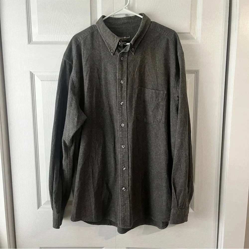 Eddie Bauer XL Tall 100% Baumwolle button down shirt